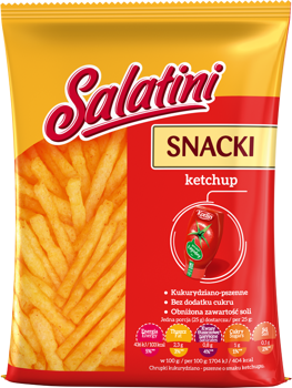 MAIS- UND WEIZENSNACKS KETCHUP-SALATINI 25G X 16 STÜCK.
