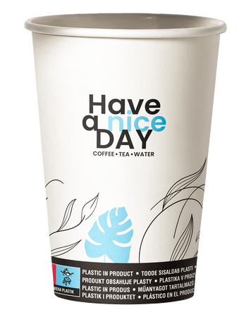 HAVE A NICE DAY BECHER, EINWEG-PAPIERBECHER 250ML - KARTON (1300 Stk.)