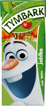 100% APFELSAFT TYMBARK IN EINEM KARTON 200ML X 27PCS.