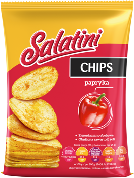 SALATINI CHIPS PAPRIKA 25G X 16 Stück