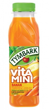 TYMBARK VITAMINI SAFT BANANE - KAROTTE - APFEL 300ML X 12PC.